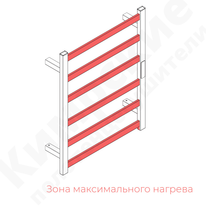 Электрический полотенцесушитель Саленто черный матовый