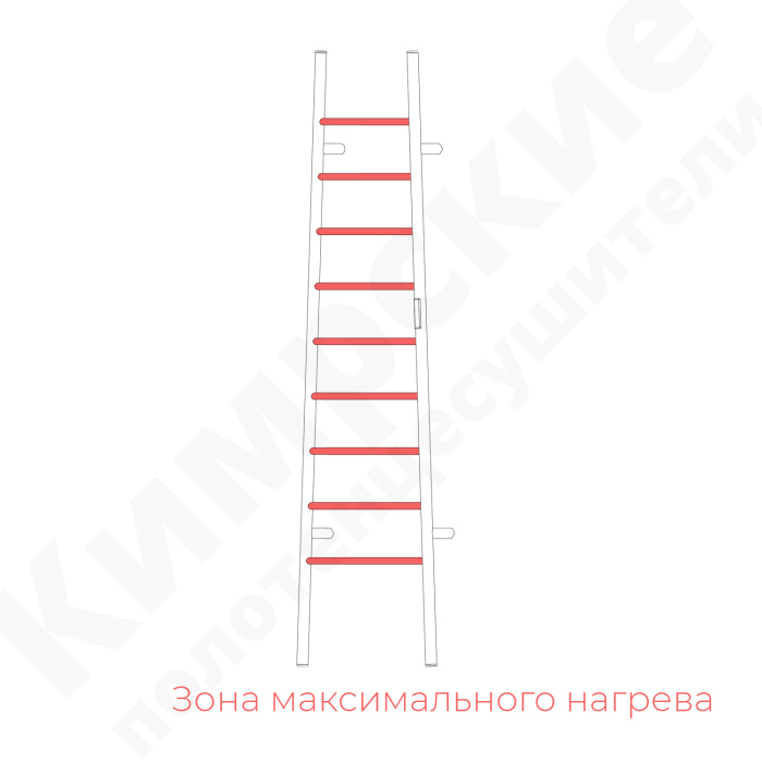 Электрический полотенцесушитель напольный Трея матовое золото
