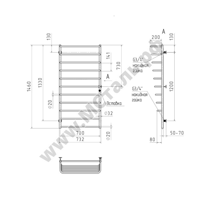 Каскад плюс с задним боковым подключением Каскад плюс с задним боковым подключением