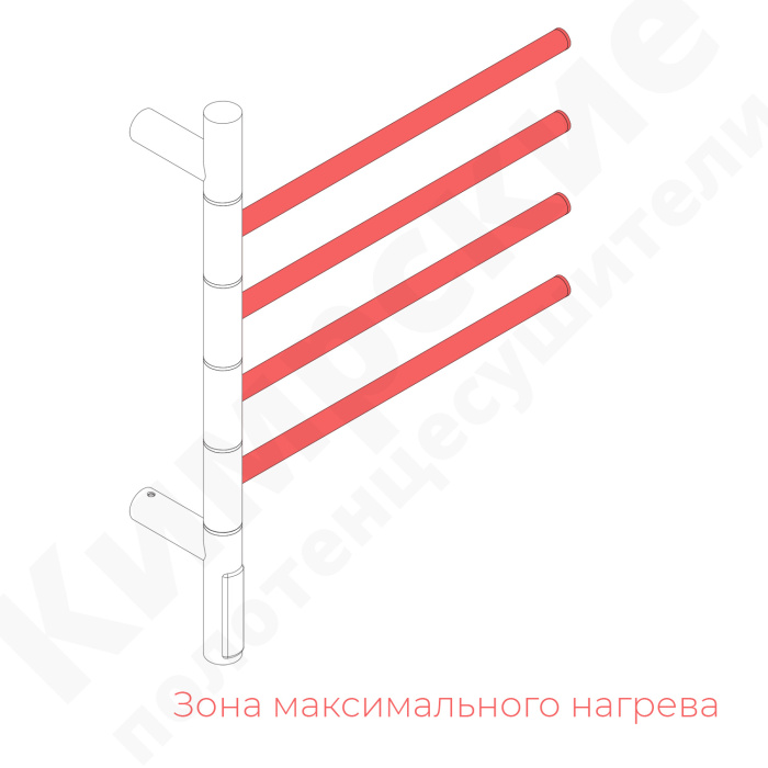 Электрический полотенцесушитель Даре хром